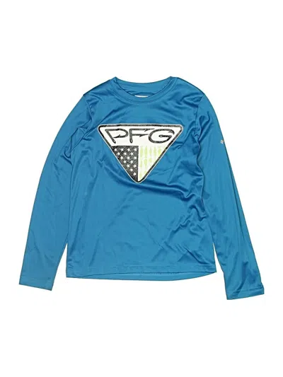 Pre-owned Columbia Kids' Long Sleeve T-shirt In Blue