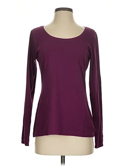 Pre-owned Columbia Long Sleeve T-shirt In Burgundy