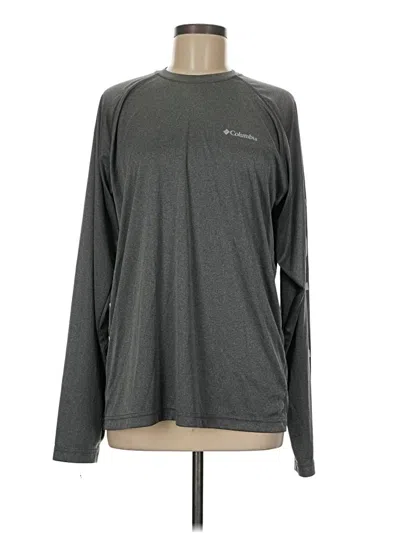Pre-owned Columbia Long Sleeve T-shirt In Gray