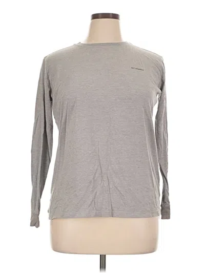 Pre-owned Columbia Long Sleeve T-shirt In Gray