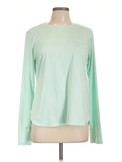 Pre-owned Columbia Long Sleeve T-shirt In Green