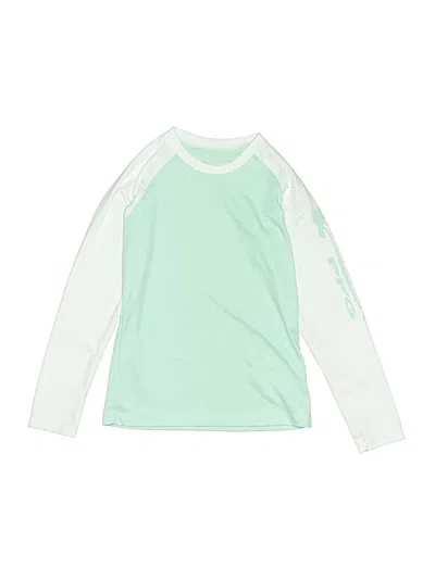 Pre-owned Columbia Kids' Long Sleeve T-shirt In Green