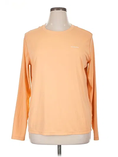 Pre-owned Columbia Long Sleeve T-shirt In Orange