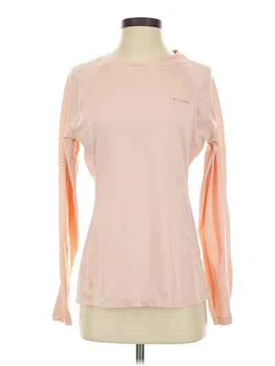 Pre-owned Columbia Long Sleeve T-shirt In Pink