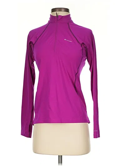 Pre-owned Columbia Long Sleeve T-shirt In Purple