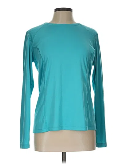 Pre-owned Columbia Long Sleeve T-shirt In Teal