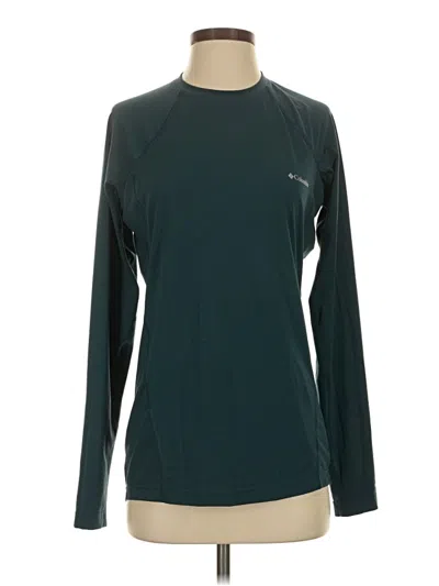 Pre-owned Columbia Long Sleeve T-shirt In Teal