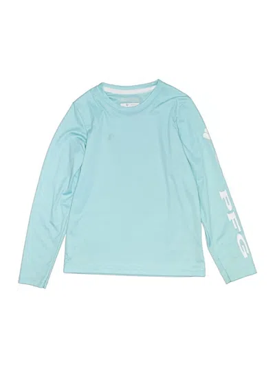 Pre-owned Columbia Kids' Long Sleeve T-shirt In Teal