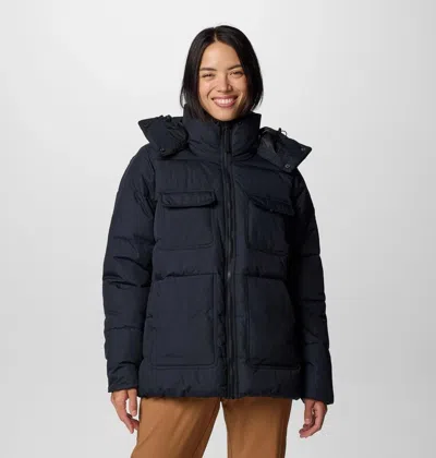 Columbia Longhorn Ridge Jacket Women's Black Insulated Full Zip Hooded Jax896