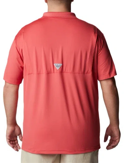 Columbia Low Drag Offshore Polo Shirt In Sunset Red