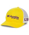 Columbia Lsu Tigers Pfg Stretch Cap In Gold,white