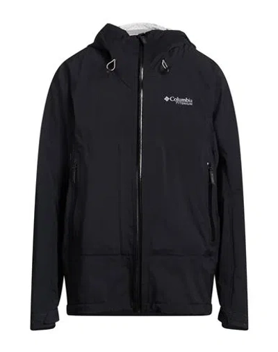 Columbia Man Jacket Black Size Xl Nylon