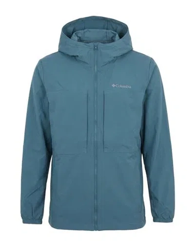 Columbia Man Jacket Deep Teal Size M Polyester In Green