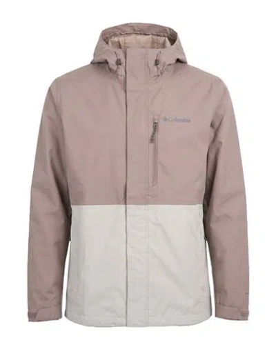 Columbia Man Jacket Taupe Size M Polyester In Multi