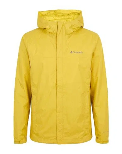 Columbia Man Jacket Yellow Size M Nylon