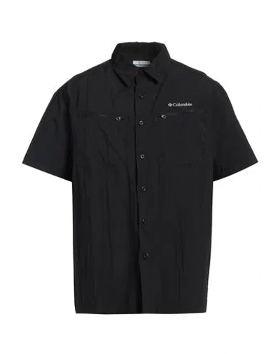 Columbia Man Shirt Black Size M Nylon