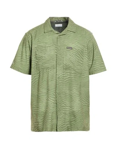 Columbia Man Shirt Green Size L Polyester