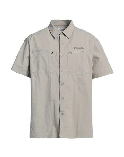 Columbia Man Shirt Light Grey Size S Nylon In Grey
