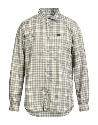 Columbia Man Shirt Military Green Size Xxl Polyester In Multi