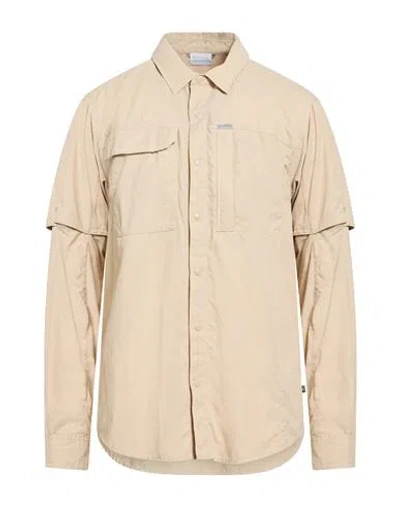 Columbia Man Shirt Sand Size M Polyamide In Neutral