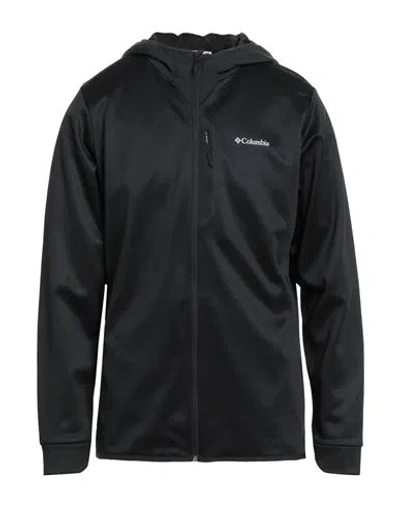 Columbia Man Sweatshirt Black Size L Polyester, Recycled Nylon, Nylon, Elastane