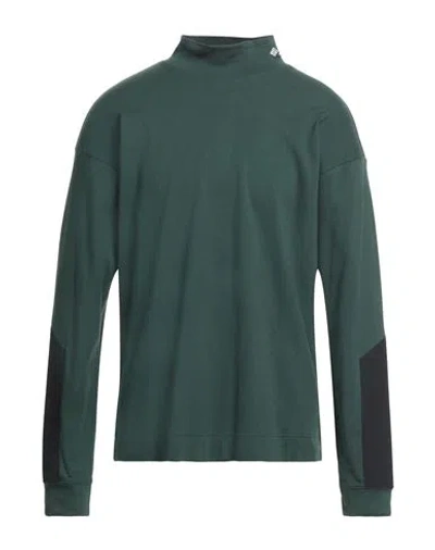 Columbia Man Sweatshirt Dark Green Size M Cotton, Polyester, Nylon, Elastane