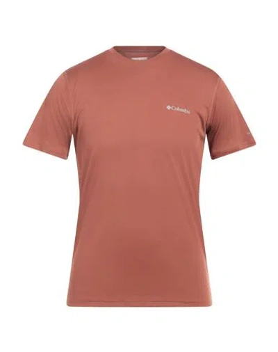 Columbia Man T-shirt Brown Size Xxl Polyester