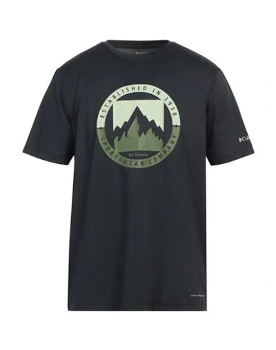 Columbia Man T-shirt Midnight Blue Size Xl Polyester, Elastane
