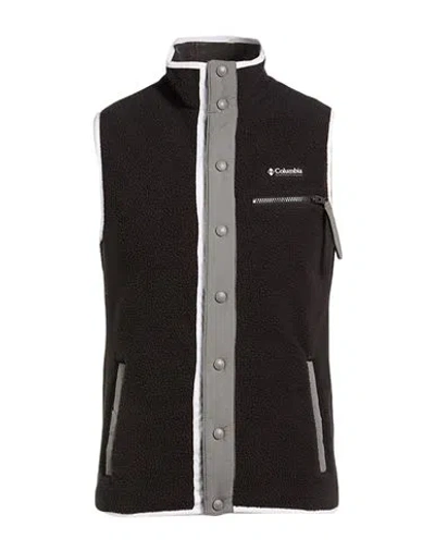 Columbia Man Vest Black Size Xs Polyester In Multi