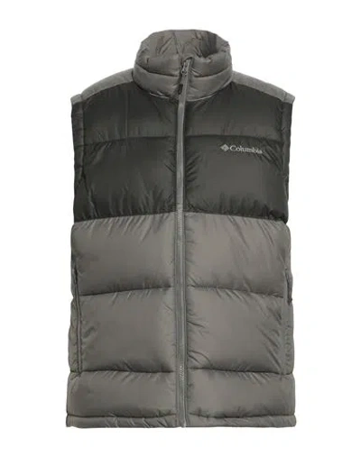 Columbia Man Vest Grey Size Xl Polyester In Gray