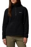 Columbia Maple Garden Half Zip Fleece Jacket In Black