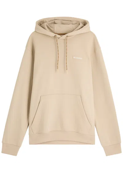 Columbia Marble Canyon Hooded Cotton Sweatshirt In Beige