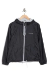 Columbia May Valley Ii Lined Windbreaker Jacket In Black/cirrus Grey