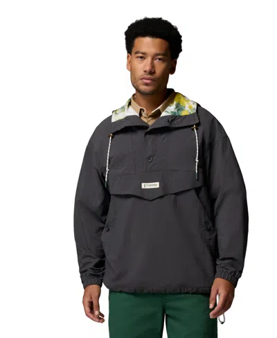 Columbia Men's Acker Rock Regular Fit Windbreaker Jacket In Black