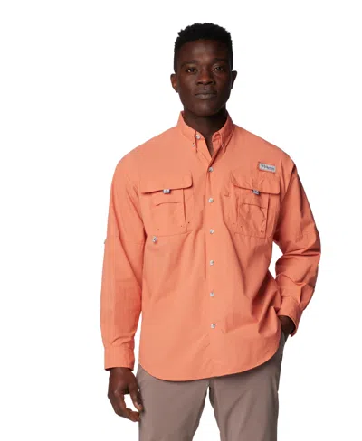 Columbia Men's Bahama Ii Long Sleeve Shirt In Faded Peac