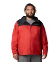Columbia Men's Big & Tall Glennaker Lake Ii Rain Jacket In Sail Red