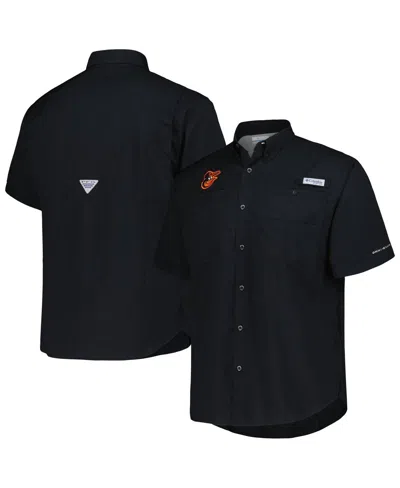 Columbia Men's Black Baltimore Orioles Tamiami Omni-shade Button-down Shirt
