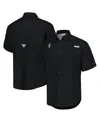 Columbia Men's Black Chicago White Sox Tamiami Omni-shade Button-down Shirt In Black