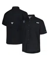 Columbia Men's Black Colorado Rockies Tamiami Omni-shade Button-down Shirt In Black