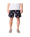 Columbia Men's Black Ohio State Buckeyes Backcast Ii 8" Omni-shade Hybrid Shorts In Multi