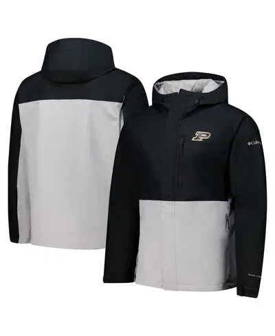 Columbia Men's Black Purdue Boilermakers Field Bound Omni-tech Full-zip Jacket