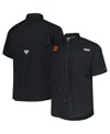 Columbia Men's Black San Francisco Giants Tamiami Omni-shade Button-down Shirt In Black