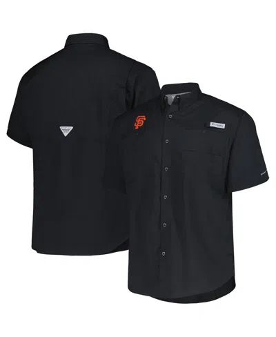 Columbia Men's Black San Francisco Giants Tamiami Omni-shade Button-down Shirt