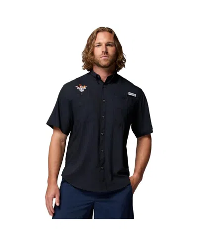 Columbia Men's Black Texas Longhorns Tamiami Omni-shade Button-down Shirt