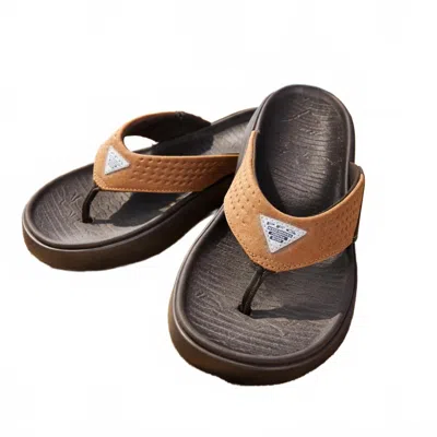 Columbia Boatside Flip Lea In Brown