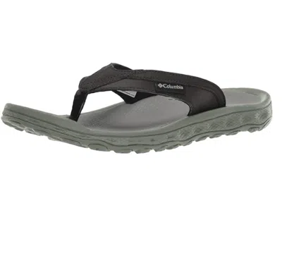 Columbia Men's Buxton Flip Flop In Black Charcoal In Multi