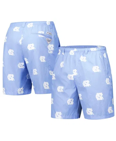 Columbia Men's Carolina Blue North Carolina Tar Heels Back Cast Iii Printed Shorts