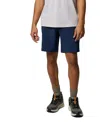 Columbia Men's Carter Crest Stretch Upf 50 Performance Shorts In Collegiate