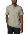 Columbia Men's Carter Short Sleeve Performance Crest Polo In Stone Green