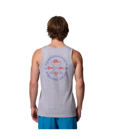 Columbia Men's Cast Graphic Tank Top In Gray